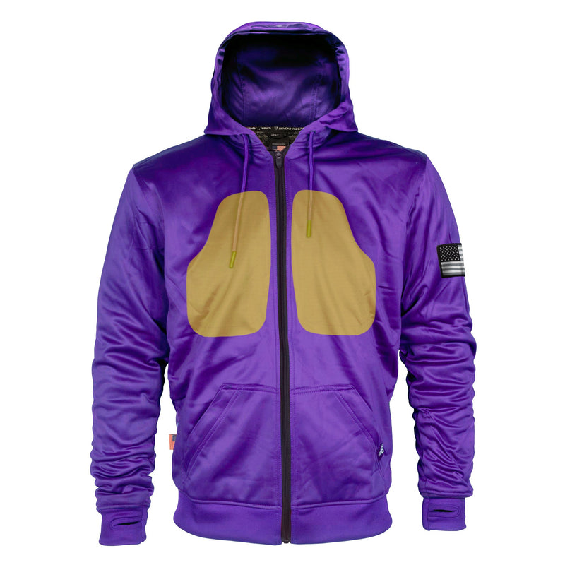 Load image into Gallery viewer, Purple Solid Ultra Protective Hoodie with Pads
