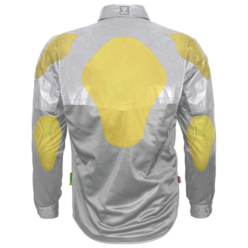 Load image into Gallery viewer, Ultra Reflective Shirt &quot;Twilight Titanium&quot; - Gray with Pads

