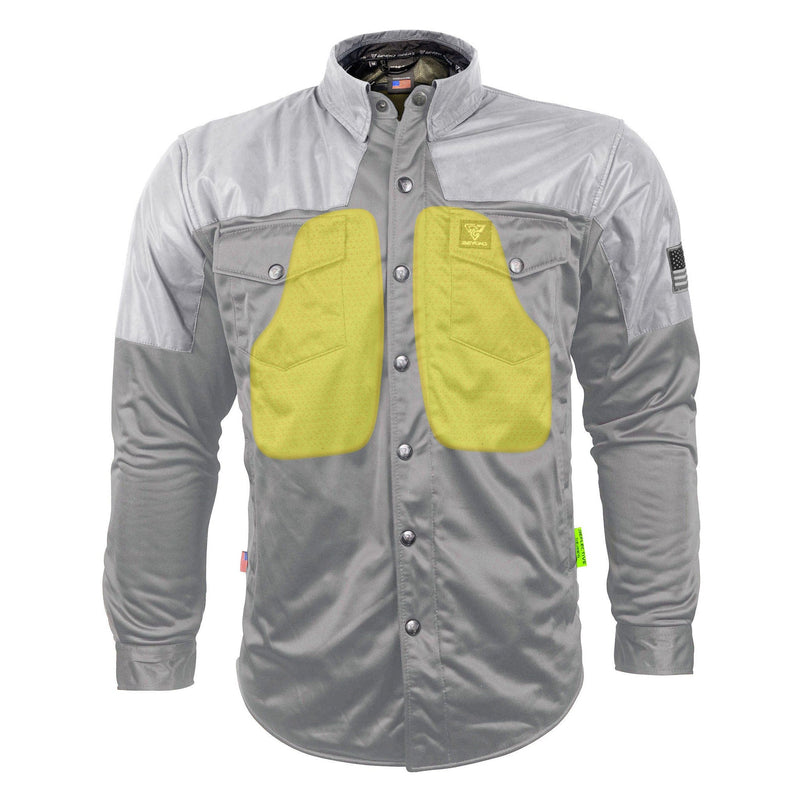 Load image into Gallery viewer, Ultra Reflective Shirt &quot;Twilight Titanium&quot; - Gray with Pads

