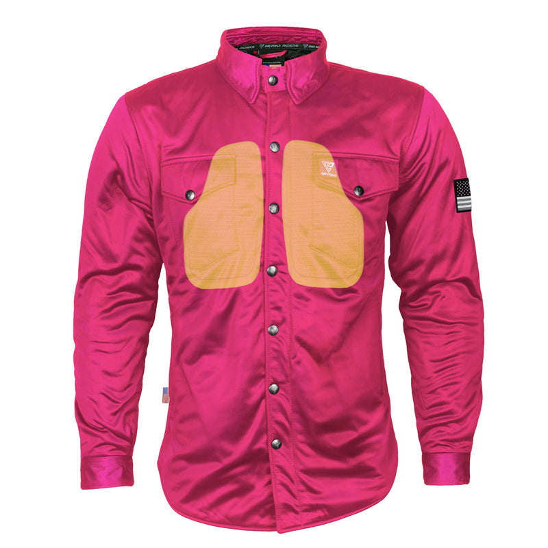 Load image into Gallery viewer, Ultra Protective Shirt - Pink Solid with Pads
