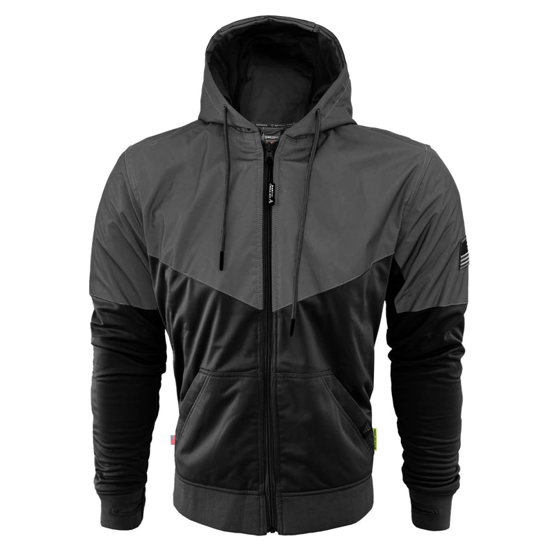 Load image into Gallery viewer, Ultra Reflective Hoodie "Nightfall Nebula" - Black and Black
