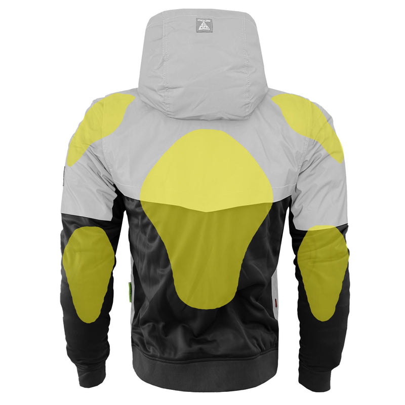 Load image into Gallery viewer, Ultra Reflective Hoodie "Alloy Eclipse" - Black and Silver

