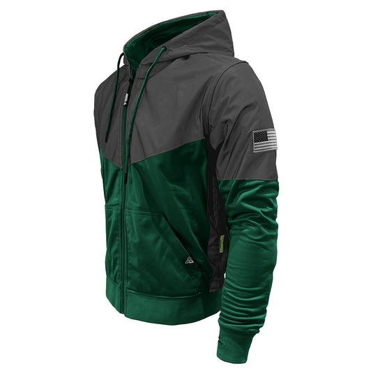Ultra Reflective Hoodie Dark Green Nebula