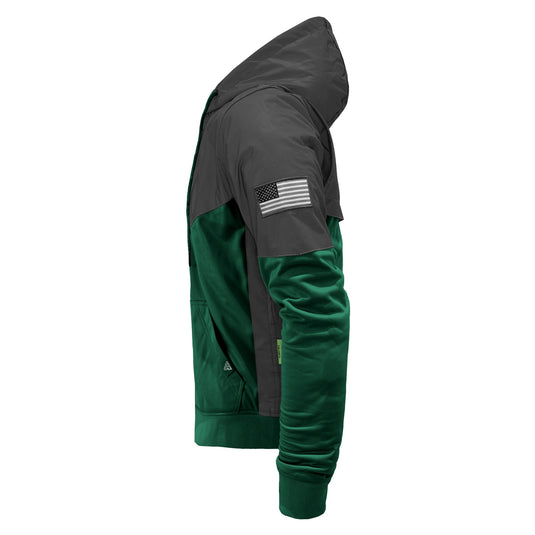 Ultra Reflective Hoodie Dark Green Nebula