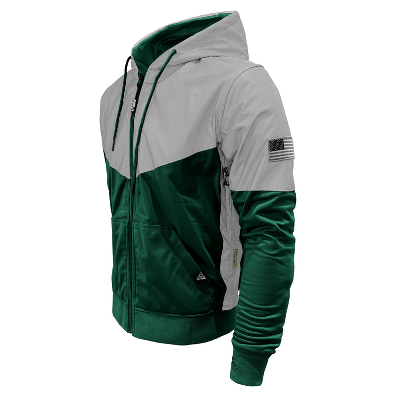 Load image into Gallery viewer, Ultra Reflective Hoodie Dark Green Eclipse
