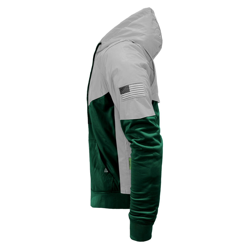 Load image into Gallery viewer, Ultra Reflective Hoodie Dark Green Eclipse

