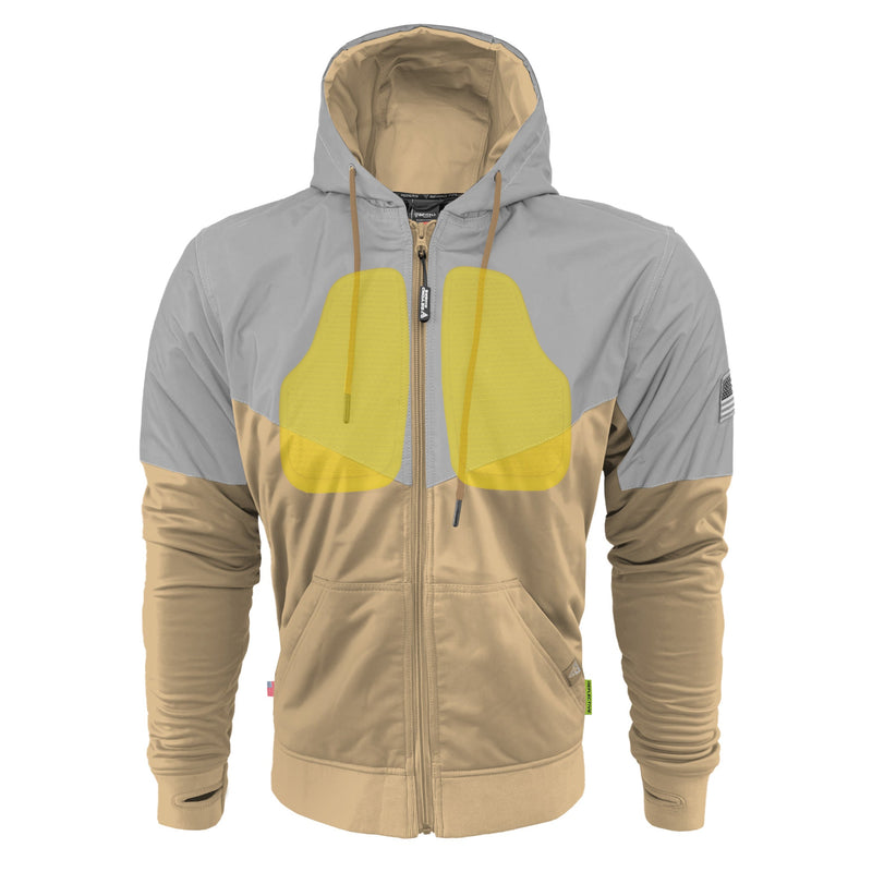 Load image into Gallery viewer, Ultra Reflective Hoodie Khaki Eclipse
