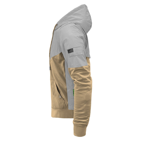 Ultra Reflective Hoodie Khaki Eclipse