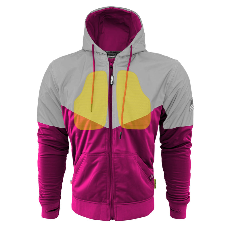 Load image into Gallery viewer, Ultra Reflective Hoodie Pink Eclipse
