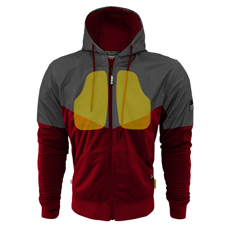 Load image into Gallery viewer, Ultra Reflective Hoodie Red Maroon Nebula
