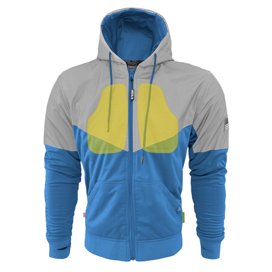 Ultra Reflective Hoodie Sky Blue Eclipse