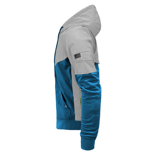Ultra Reflective Hoodie Teal Eclipse