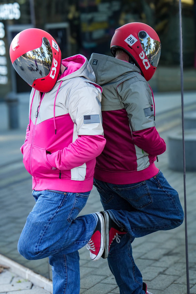 Load image into Gallery viewer, Ultra Reflective Hoodie Pink Eclipse
