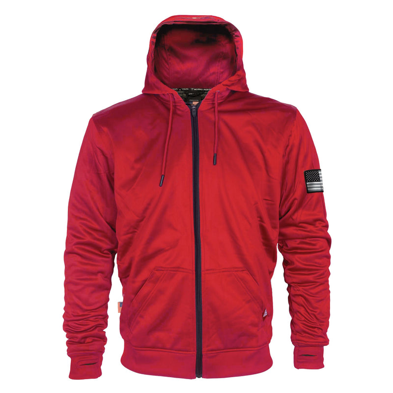 Load image into Gallery viewer, Red Solid Ultra Protective Hoodie with Pads
