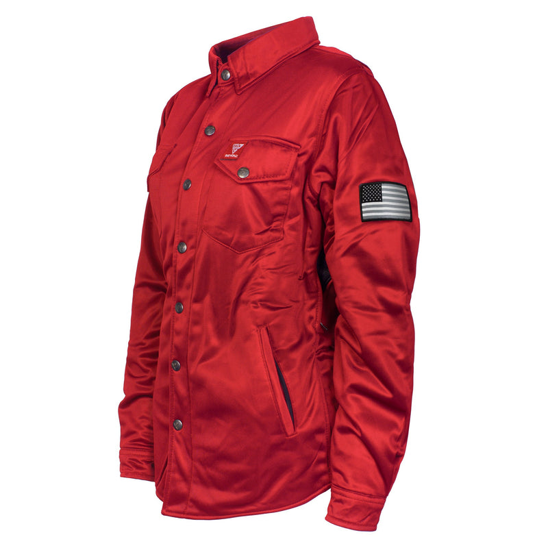 Load image into Gallery viewer, ‌Ultra Protective Shirt for Women - Red Solid with Pads
