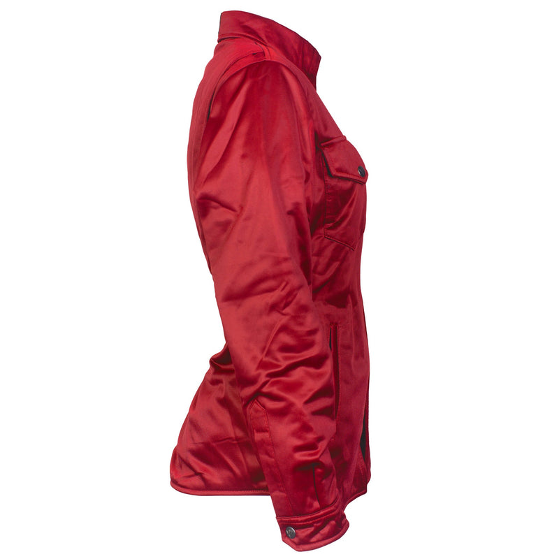 Load image into Gallery viewer, ‌Ultra Protective Shirt for Women - Red Solid with Pads
