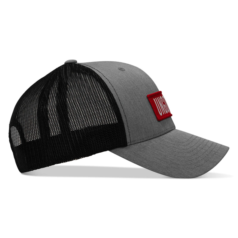 Load image into Gallery viewer, Ungovrnd Red Patch Snapback Hat
