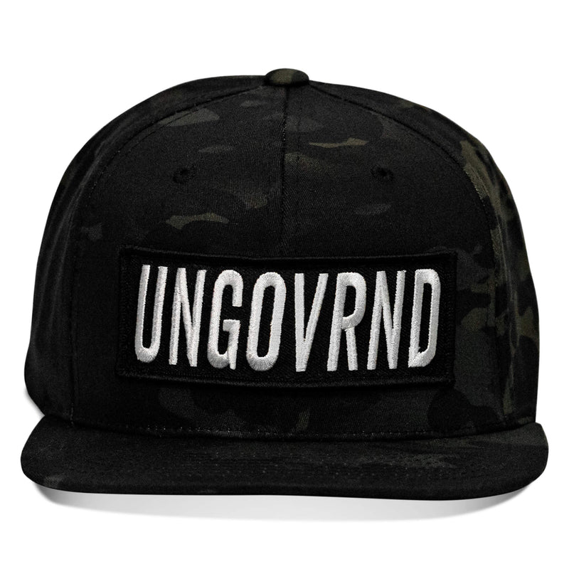 Load image into Gallery viewer, Ungovrnd Oversized Patch Flatbill SnapBack Hat
