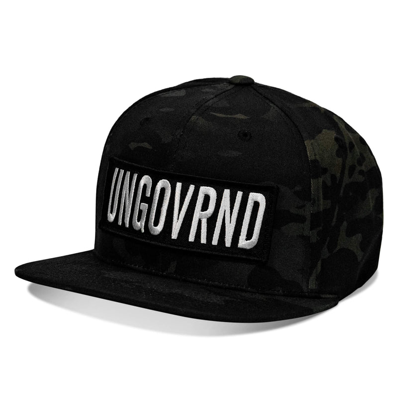 Load image into Gallery viewer, Ungovrnd Oversized Patch Flatbill SnapBack Hat

