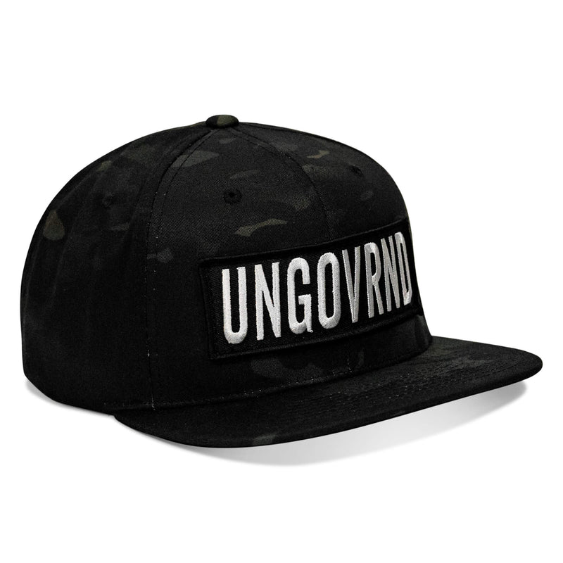 Load image into Gallery viewer, Ungovrnd Oversized Patch Flatbill SnapBack Hat
