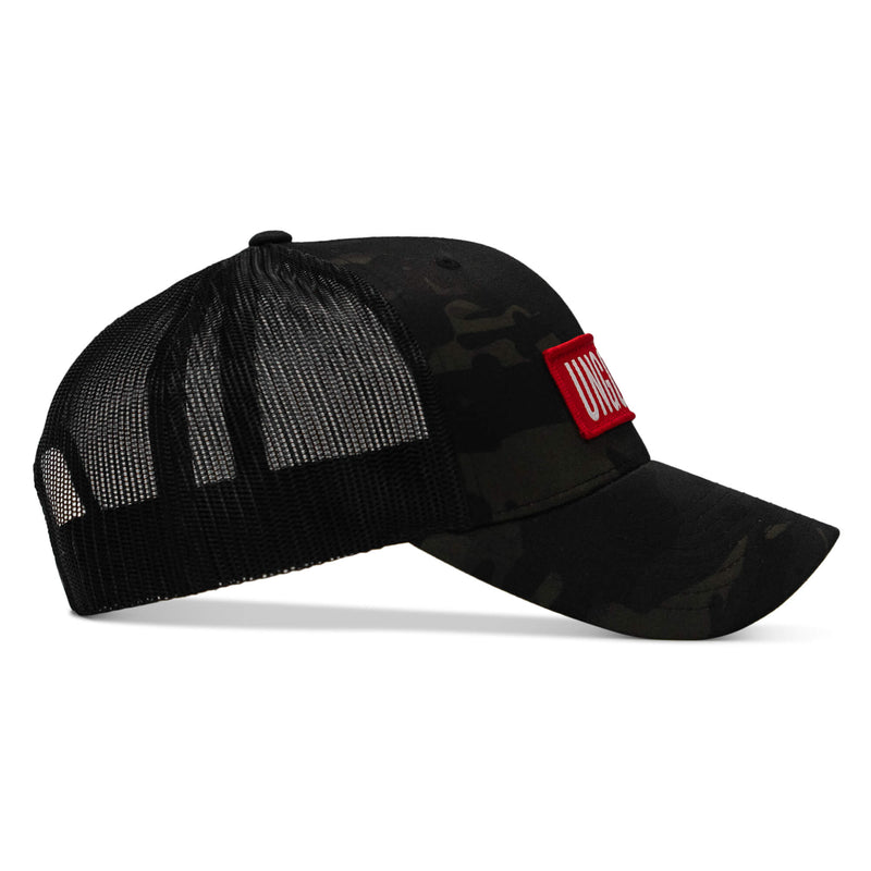 Load image into Gallery viewer, Ungovrnd Red Patch Snapback Hat
