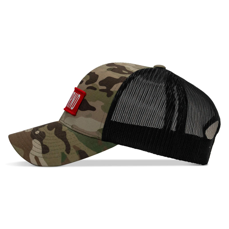 Load image into Gallery viewer, Ungovrnd Red Patch Snapback Hat
