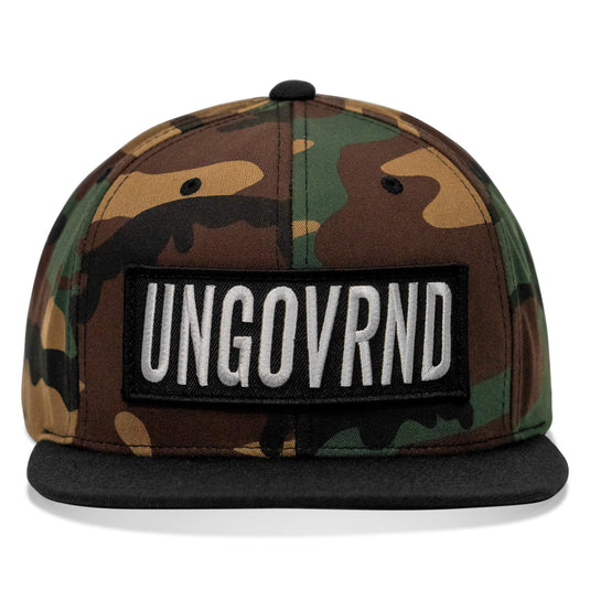 Ungovrnd Oversized Patch Flatbill SnapBack Hat
