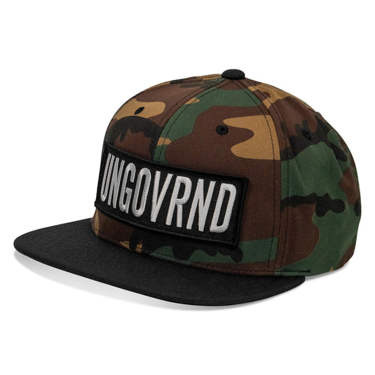 Ungovrnd Oversized Patch Flatbill SnapBack Hat