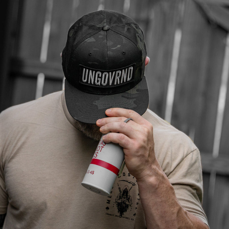 Load image into Gallery viewer, Ungovrnd Oversized Patch Flatbill SnapBack Hat
