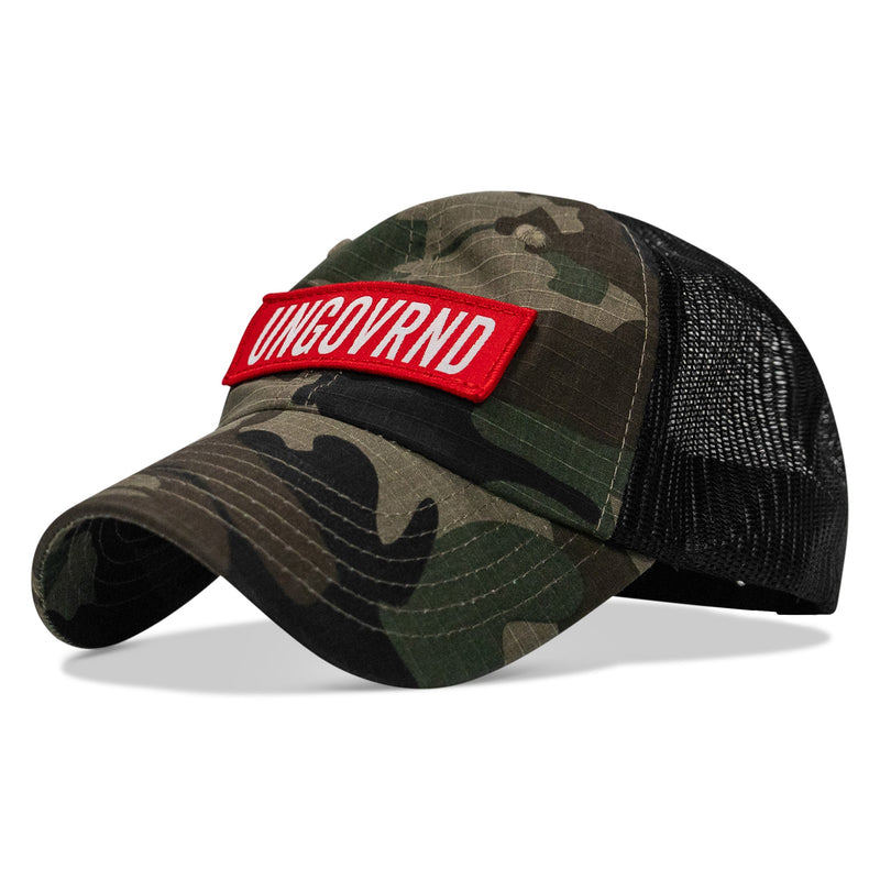 Load image into Gallery viewer, Ungovrnd Patch Tactical Ripstop Mesh Snapback Hat
