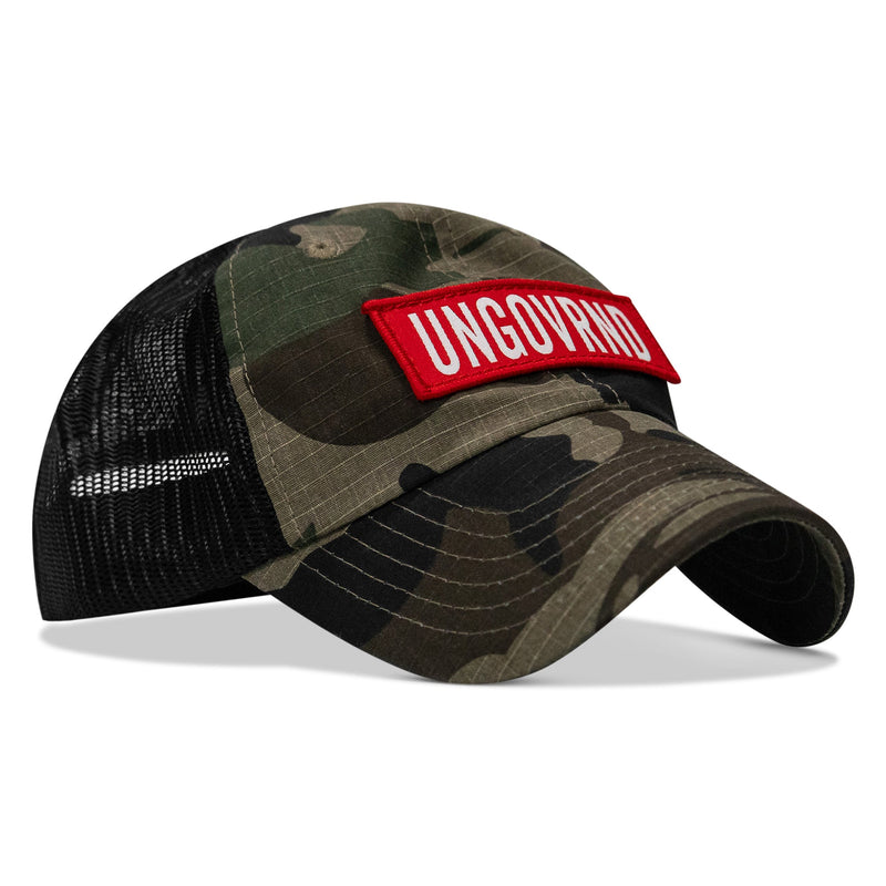 Load image into Gallery viewer, Ungovrnd Patch Tactical Ripstop Mesh Snapback Hat

