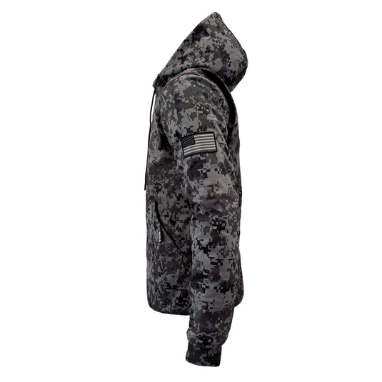 Protective SoftShell Unisex Camouflage Hoodie - “Devil Six”