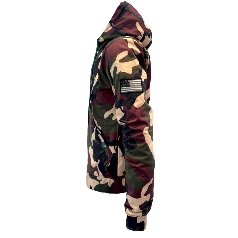 Load image into Gallery viewer, Protective SoftShell Unisex Camouflage Hoodie - “Knight Hawk” with Pads

