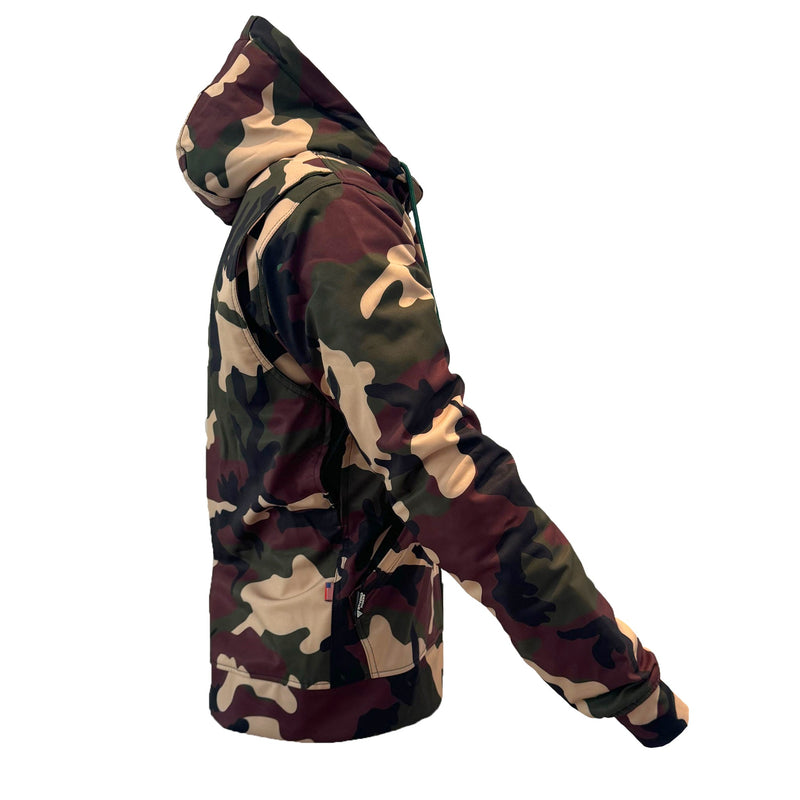 Load image into Gallery viewer, Protective SoftShell Unisex Camouflage Hoodie - “Knight Hawk” with Pads
