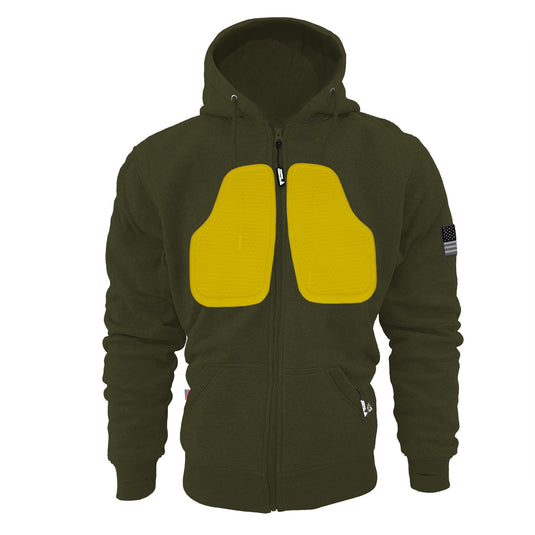 Protective Fleece Unisex Hoodie - Army Green