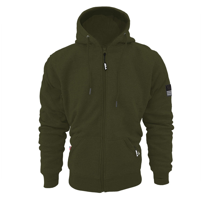 Load image into Gallery viewer, Protective Fleece Unisex Hoodie - Army Green
