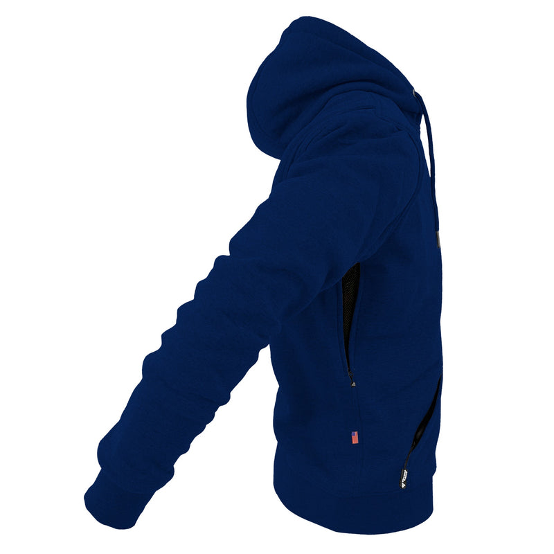 Load image into Gallery viewer, Protective Fleece Unisex Hoodie - Navy Blue
