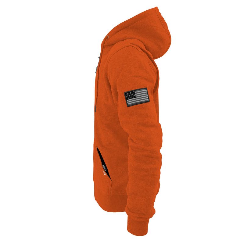 Load image into Gallery viewer, Protective Fleece Unisex Hoodie - Orange
