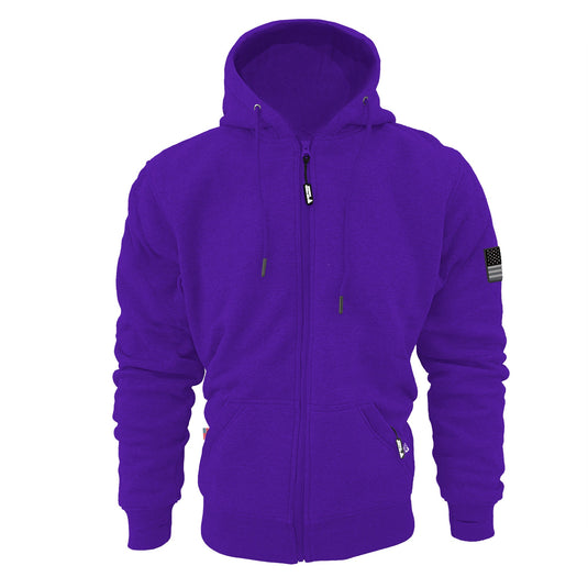 Protective Fleece Unisex Hoodie - Purple