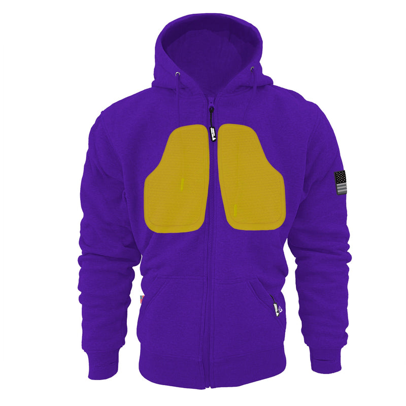 Load image into Gallery viewer, Protective Fleece Unisex Hoodie - Purple
