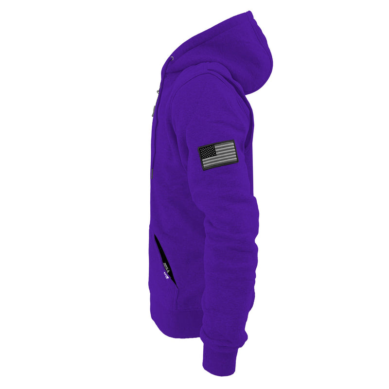 Load image into Gallery viewer, Protective Fleece Unisex Hoodie - Purple
