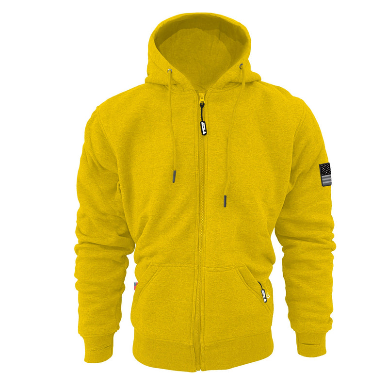 Load image into Gallery viewer, Protective Fleece Unisex Hoodie - Yellow
