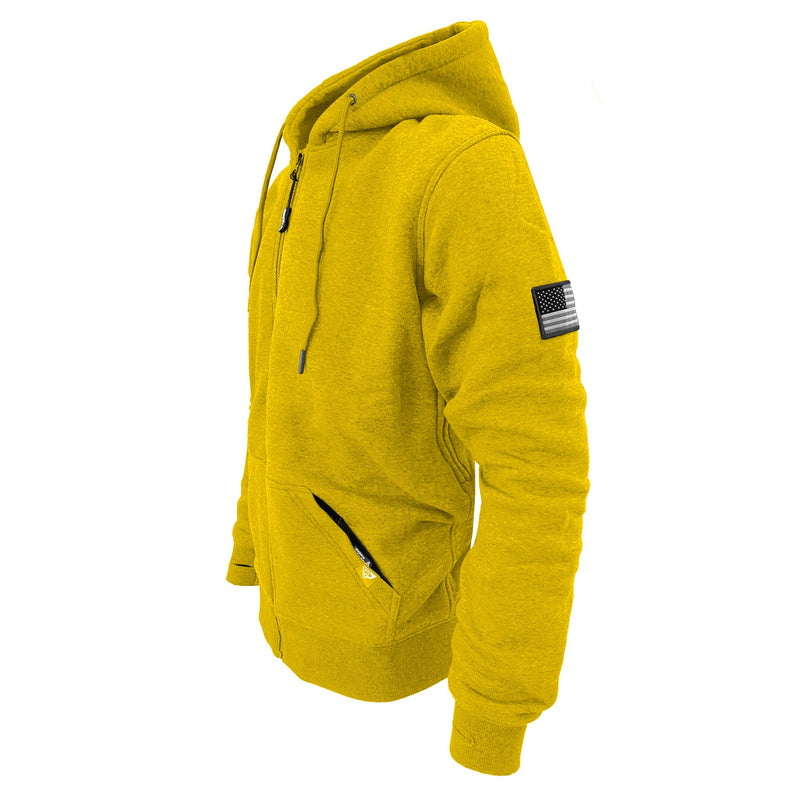Load image into Gallery viewer, Protective Fleece Unisex Hoodie - Yellow
