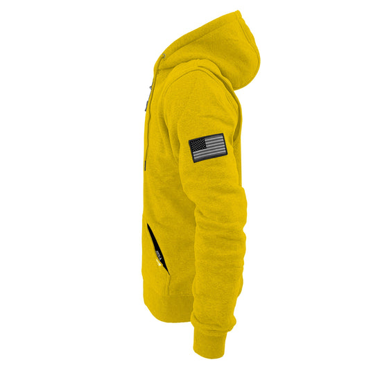 Protective Fleece Unisex Hoodie - Yellow