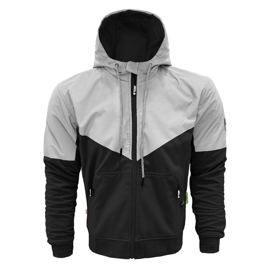 SoftShell Reflective "Alloy Eclipse" Hoodie - Black and Silver