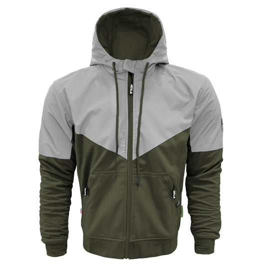 SoftShell Reflective Army Green Eclipse Hoodie