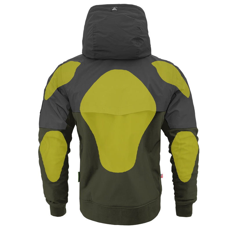 Load image into Gallery viewer, SoftShell Reflective Army Green Nebula Hoodie
