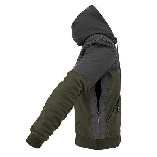 SoftShell Reflective Army Green Nebula Hoodie