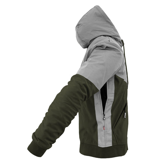 SoftShell Reflective Army Green Eclipse Hoodie