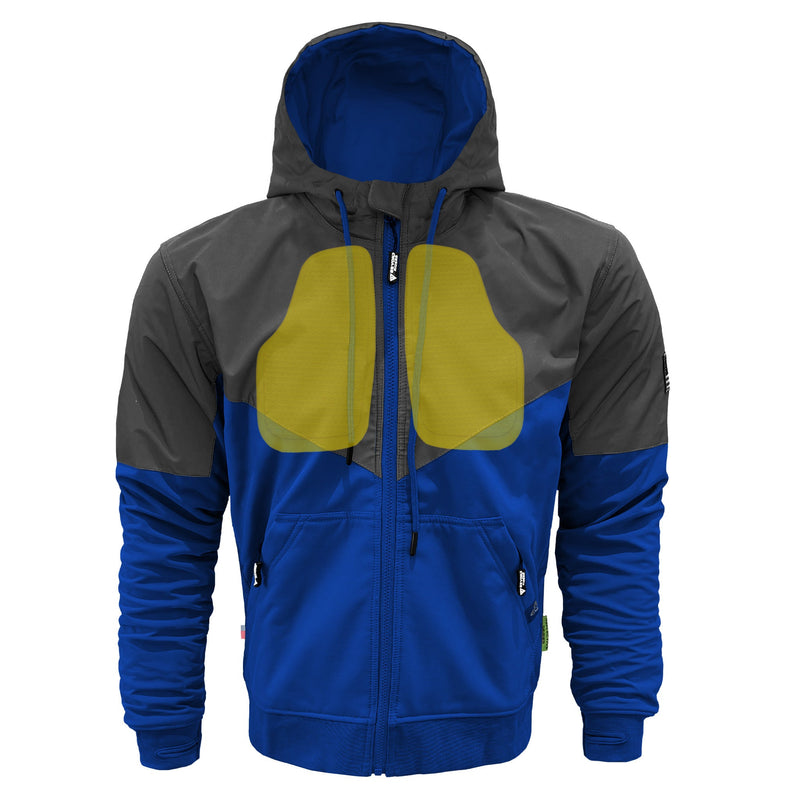 Load image into Gallery viewer, SoftShell Reflective Blue Nebula Hoodie

